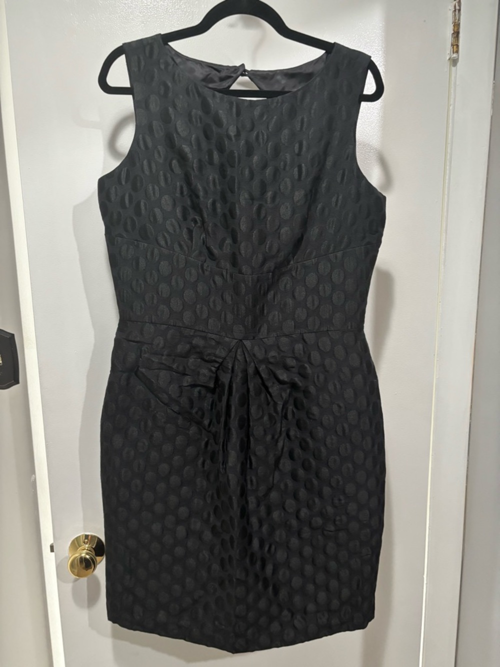 Brooks Brothers Black Textured Sheath Dress Size 12 NWT